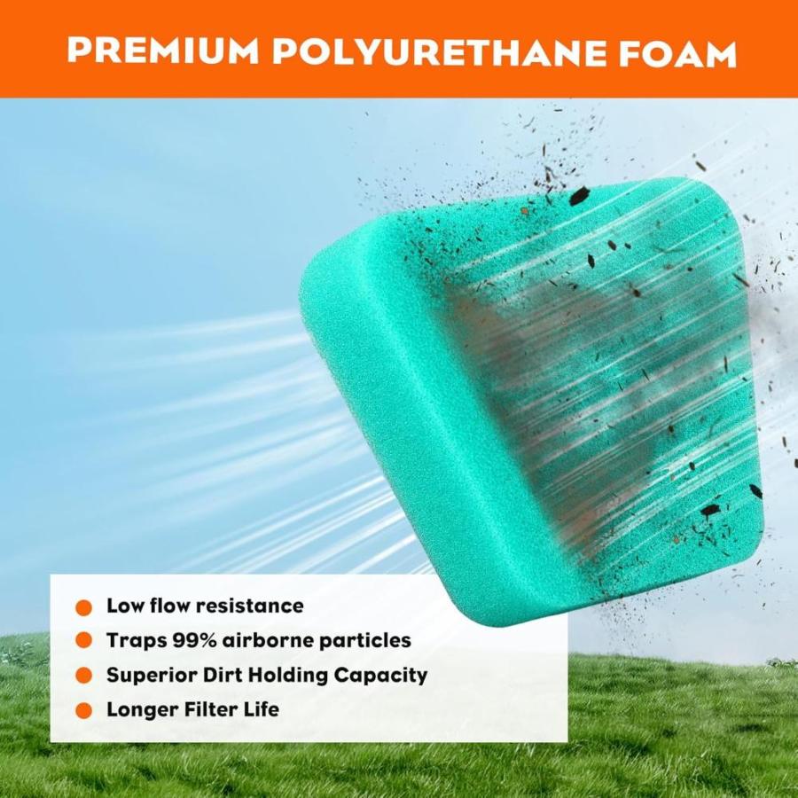 Hipa Parts for Poulan 2150 2375 1950 2055 Chainsaw Primer Bulb Pump with 530037793 Air Filter Fuel Filter Fuel Line Hose Tube Kit - Image 4