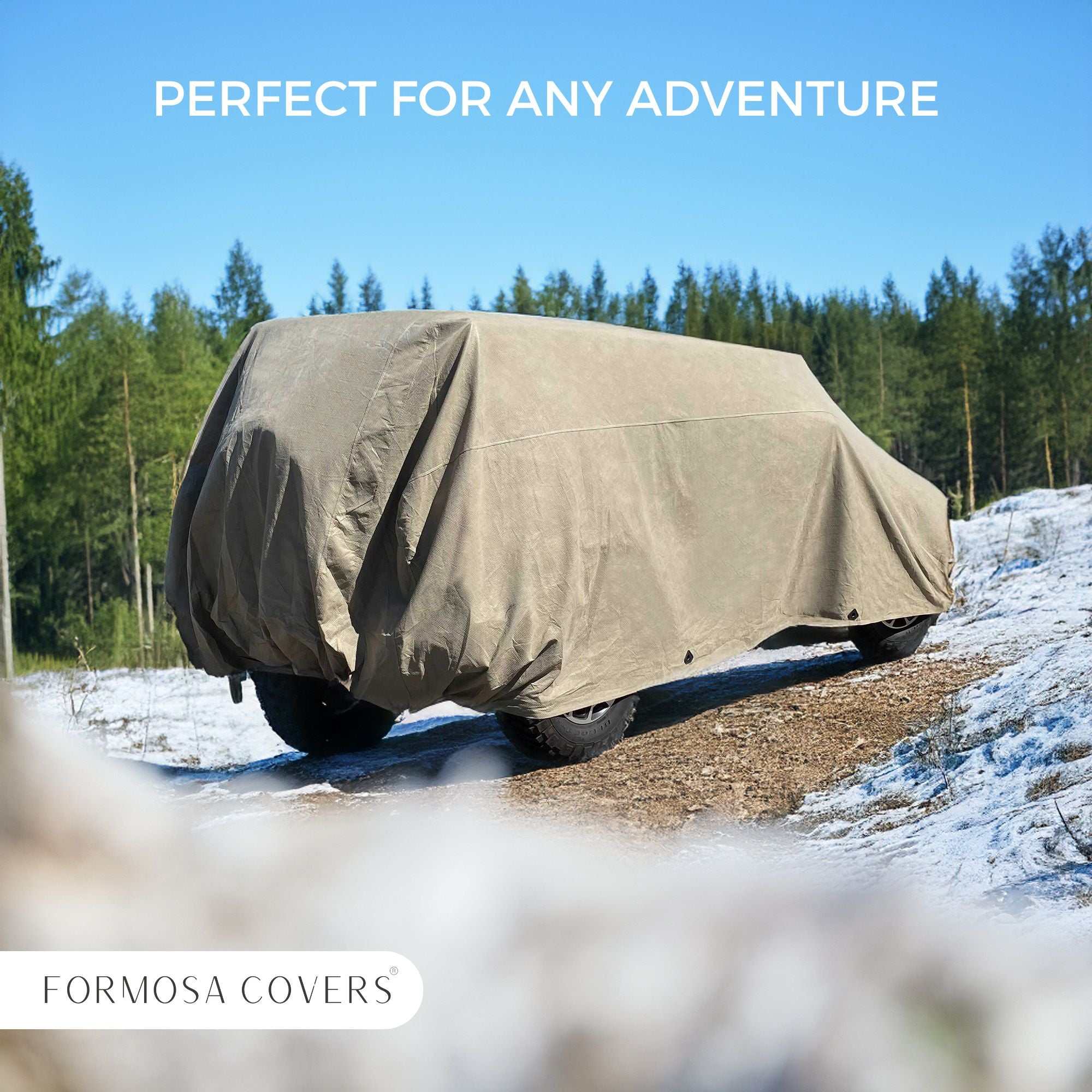 Jeep Cover for 1976–2006 – Water Resistant Taupe - Image 7