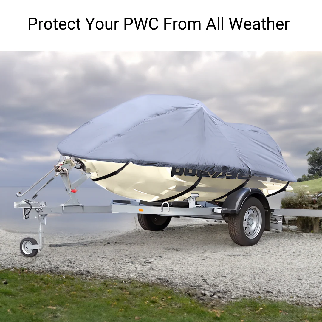 Jet Ski Personal Watercraft Cover fits up to 128"L - Image 5