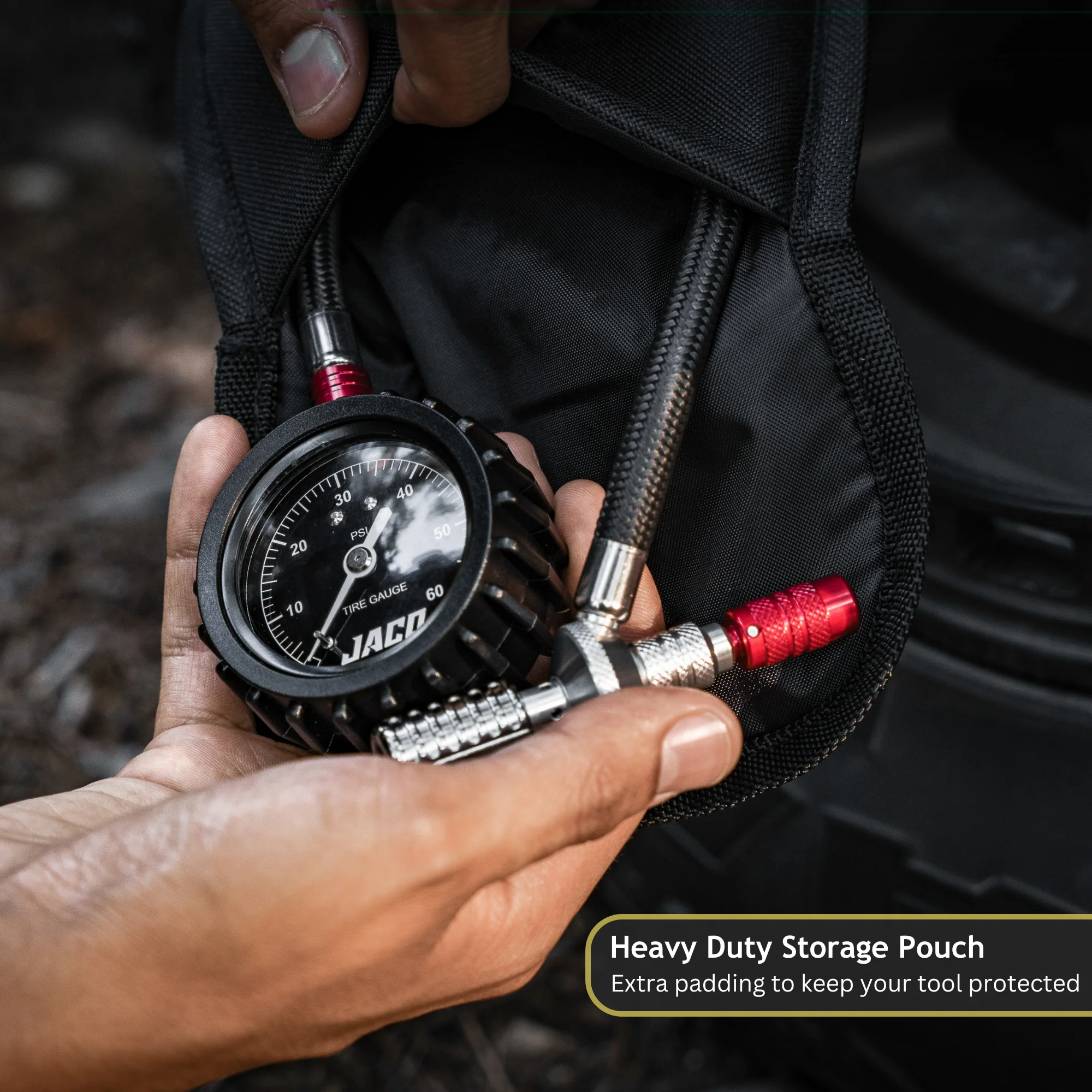 Lightning™ RX4 Tire Deflator with Gauge - 60 PSI | Rapid Off Road Air Down Tool - Image 7