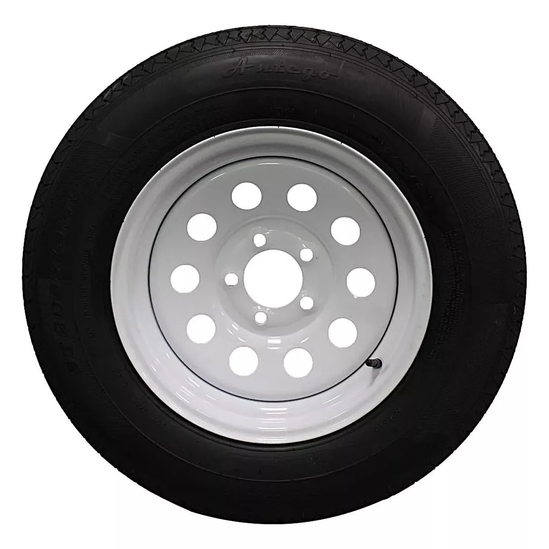 (Set of 4) Antego Tire and Wheel 205/75R15 Trailer Tire – Reinforced 6-Ply-Ply Design, 15.0-Inch Rim – Built for Long-Distance Hauling & Stability | A15604510116108ST20575R15-B4