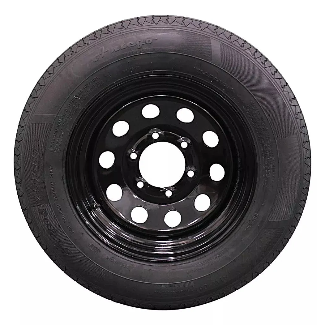 (Set of 4) Antego Tire and Wheel 205/75R15 Trailer Tire – Reinforced 8-Ply-Ply Design, 15.0-Inch Rim – Built for Long-Distance Hauling & Stability | A15604520096108ST20575R15-B4