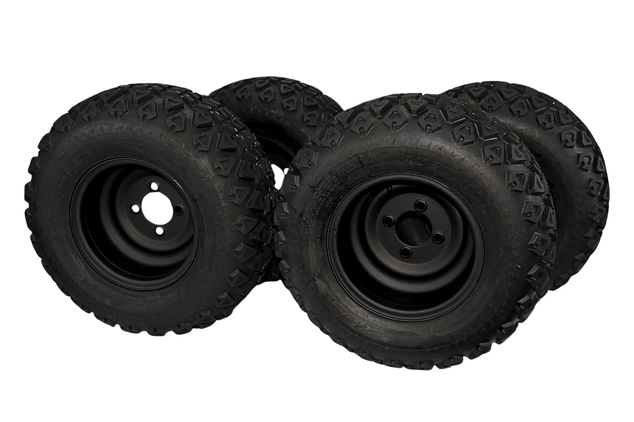 (Single) 20x10.00-10 ATW-045 with 10x7 Matte Black Wheels for Golf