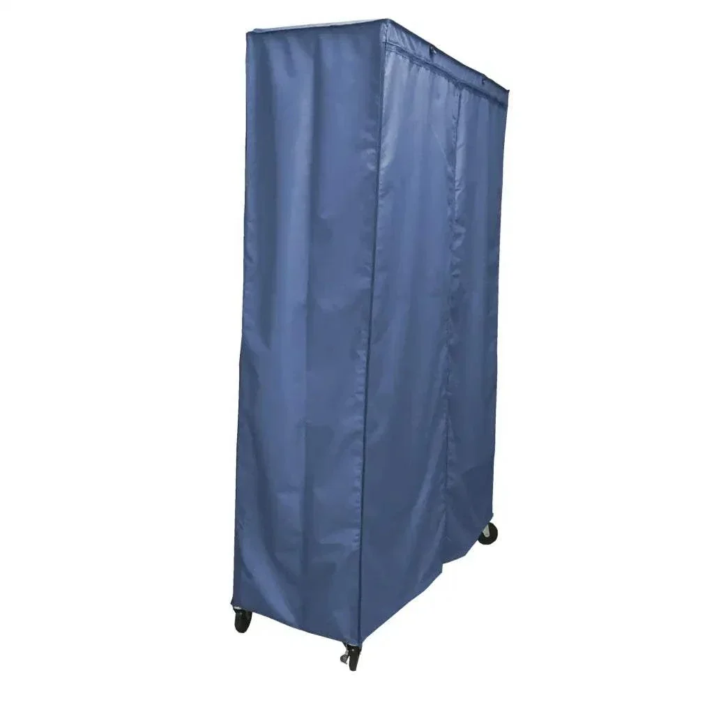 Storage Shelving Unit Cover, fits racks 48"W x 24"D x 72"H in Dusty Blue - Image 2