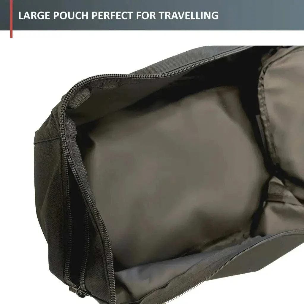 Water-Resistant, Magnetic Motorcycle Tank Bag with Window: Black, Universal Fit, 10 Liter Capacity - Image 4